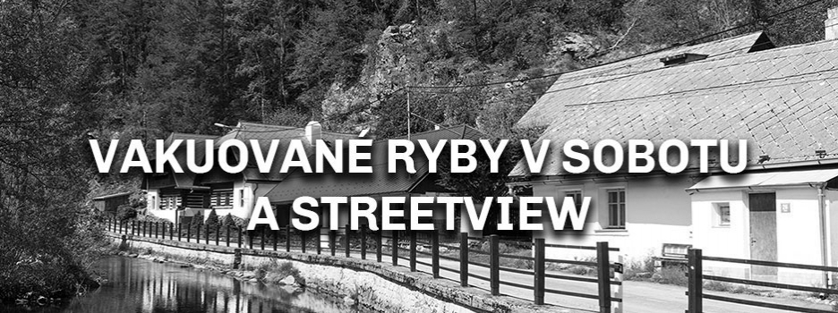 Vakuované ryby v sobotu a streetview
